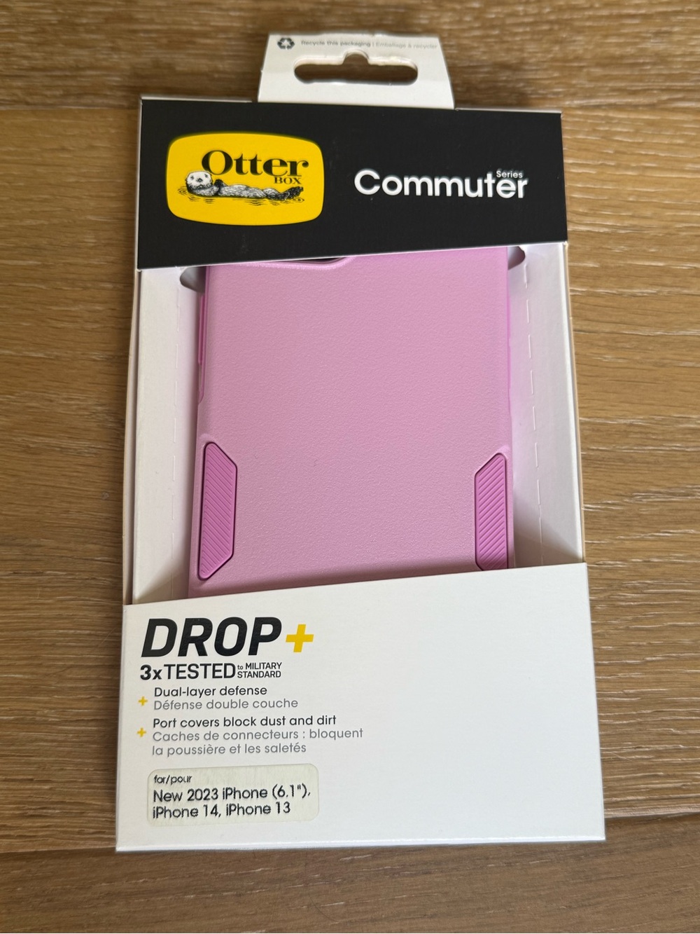 New OtterBox Commuter Series Pink iPhone 13, 14, 6.1” new 2023 Case - Light Pink